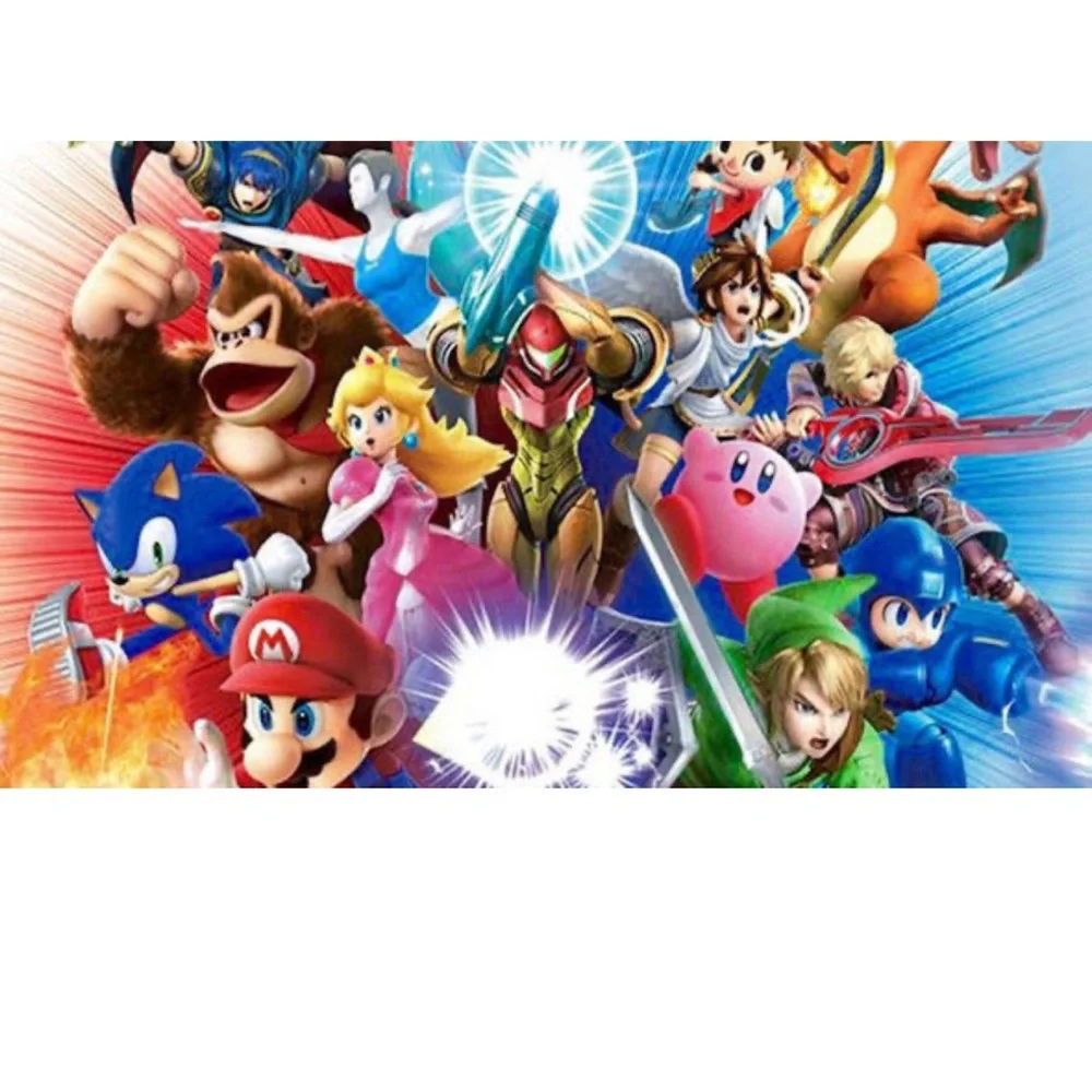 Super Smash Bros. Ultimate Nintendo Switch 128gb Sandisk Micro Card SD Bundle